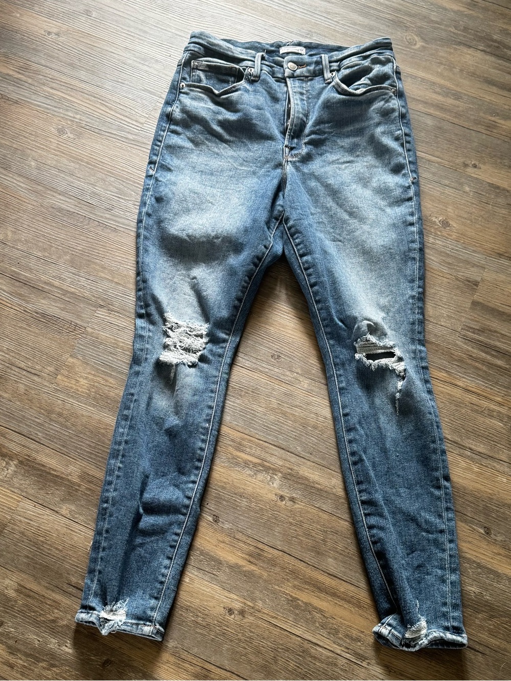 Good American Good Waist high rise jeans in size 12/31